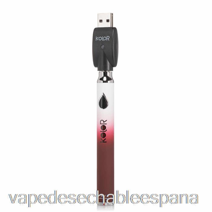 Vape Desechable España Leaf Buddi Kolor Twist Slim 650mah Batería Vino Tinto